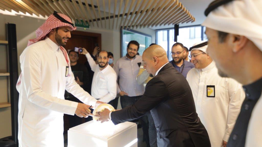 Roberto Carlos Visit to The Saudi Investment Bank Head Office