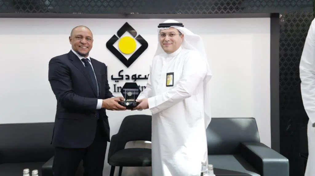 Roberto Carlos Visit to The Saudi Investment Bank Head Office