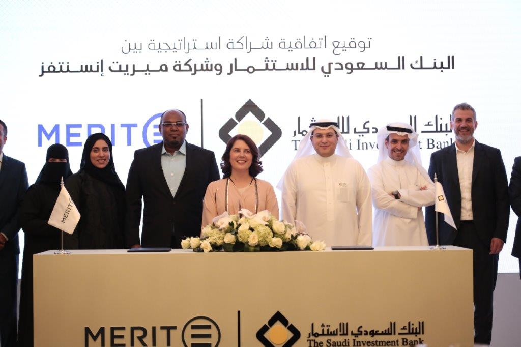 signing ceremony between The Saudi Investment Bank and Merit Company