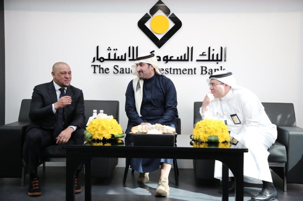 Roberto Carlos Visit to The Saudi Investment Bank Head Office