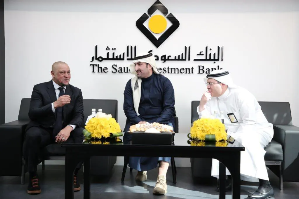 Roberto Carlos Visit to The Saudi Investment Bank Head Office