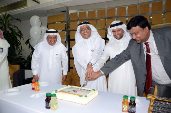 Mr. Fahad Eshaq receives his certificates from the GM