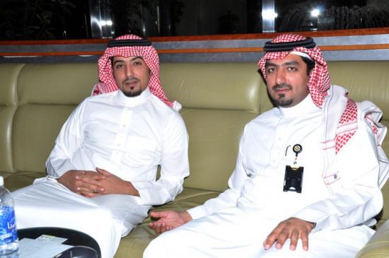 SAIB Eid greeting party , from right to left : Naif Al-Bloshi , Zakaria Al Marhoon , Eyad Abdul-Baqi