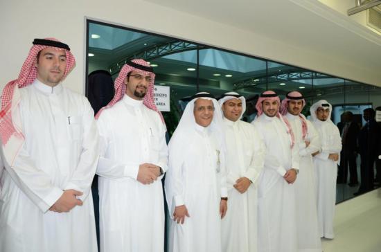 Sultan AlMoamaar, Firas alturaif, and Abdulelah bin Zaraah holding the awards after completing the New Graduates Program